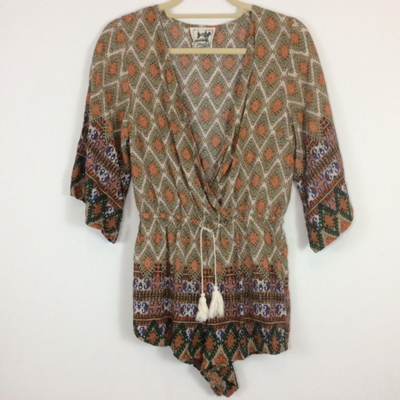 LF Jaase Romper in Aztec Print (Small) - Picture 1 of 3